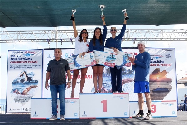 Ultra maraton yüzücüsü Avcı, İzmir Körfezi’nde birinciliği kaptırmadı