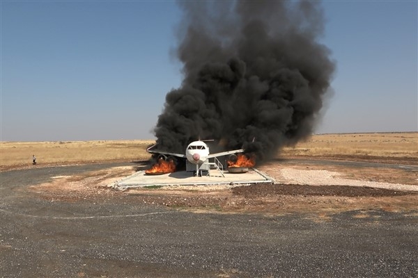 Şanlıurfa'da uçak kazası tatbikatı yapıldı