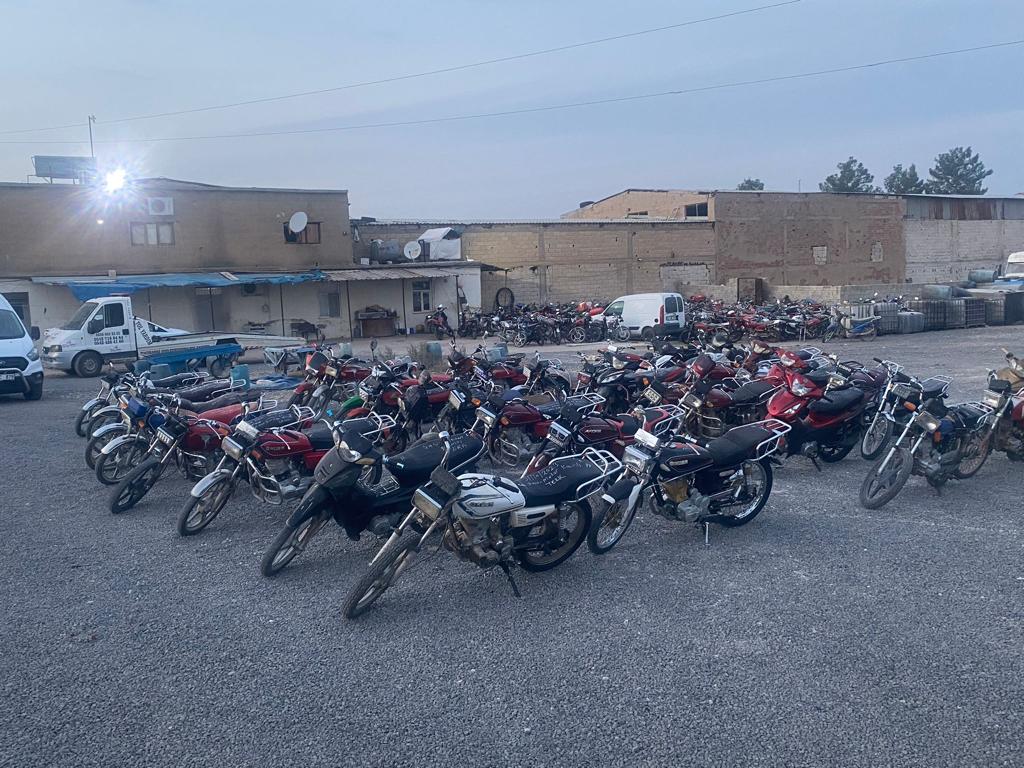 Şanlıurfa'da 137 çalıntı motosiklet yakalandı