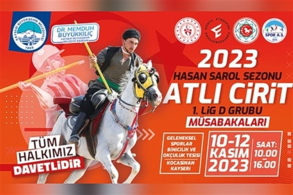 Kayseri, Spor A.Ş. Atlı Cirit Müsabakaları'na ev sahipliği yapıyor
