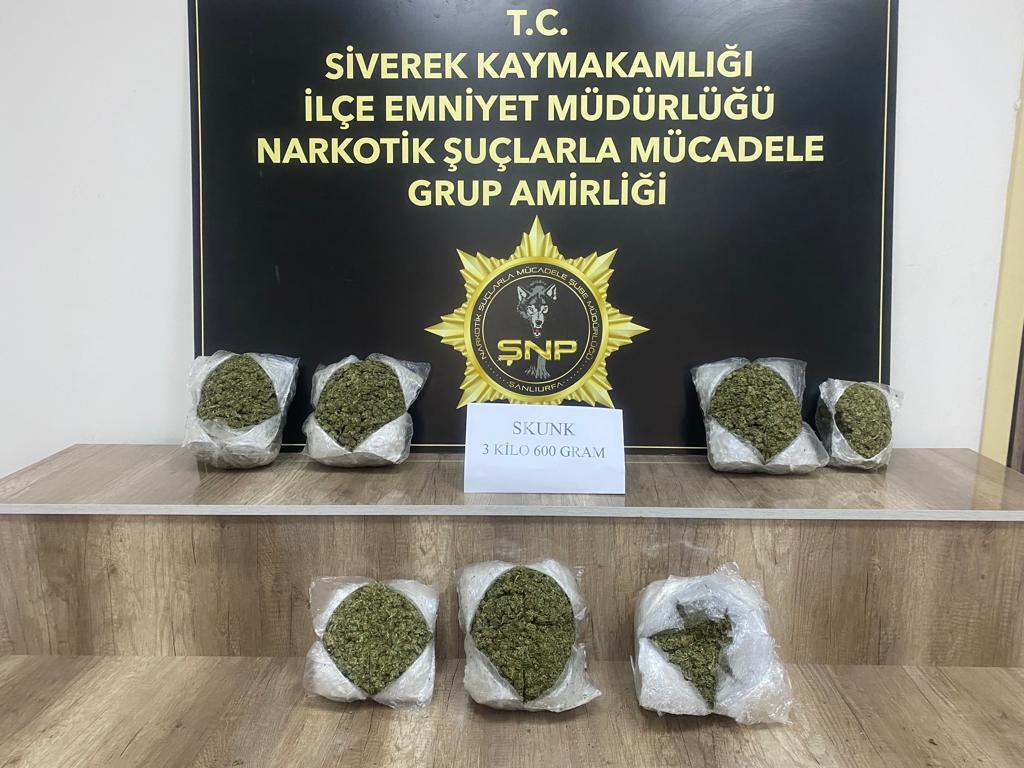 Şanlıurfa'da uyuşturucu operasyonu 3 gözaltı 