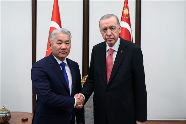 Cumhurbaşkanı Erdoğan, Moğolistan Milli Güvenlik Konseyi Sekreteri Enkhbayar'ı kabul etti