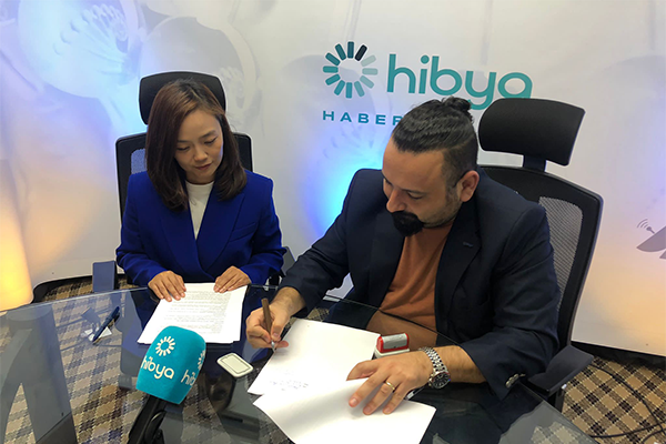 Hibya Haber Ajansı ( Hibya ), CCTV arasında işbirliği anlaşması imzalandı