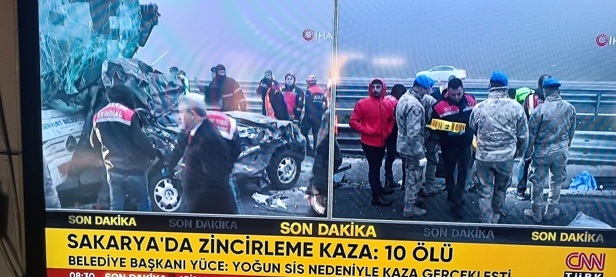 Kuzey Marmara Otoyolu'nda zincirleme kaza