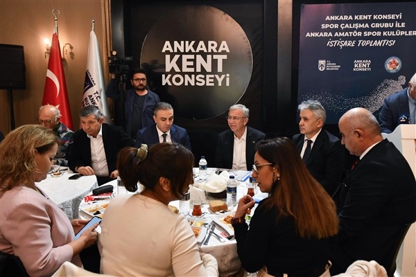 Başkan Yavaş, Ankara Amatör Spor Kulüpleri İstişare Toplantısı’na katıldı