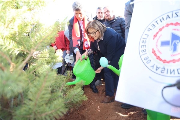 Gaziantep Büyükşehir Belediyesi, Taşlıca Malazgirt Mahallesi’nde fidan dikimi yaptı