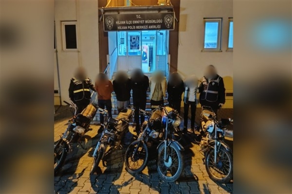 Şanlıurfa'da motosiklet hırsızlığı operasyonunda 6 şüpheli yakalandı