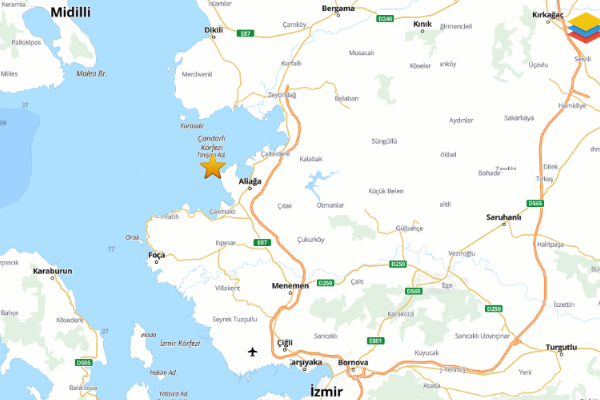 Ege Denizi'nde deprem