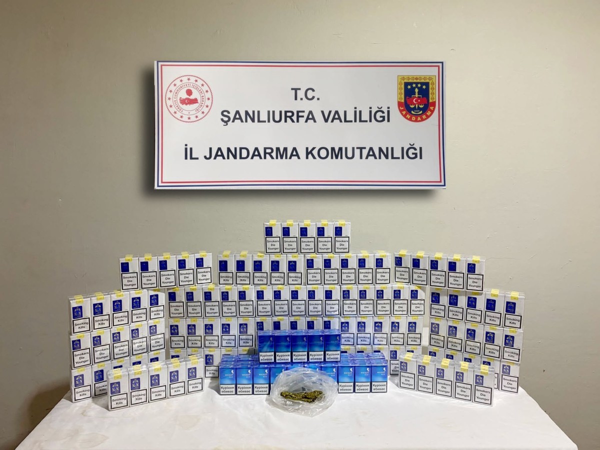 Şanlıurfa'da uyuşturucu ve Kaçak sigara operasyonu 