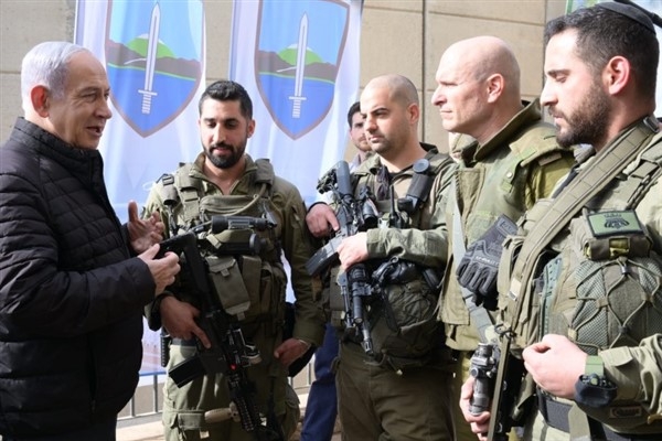 İsrail Başbakanı Netanyahu’dan Hiram 769 Tugayı’na ziyaret