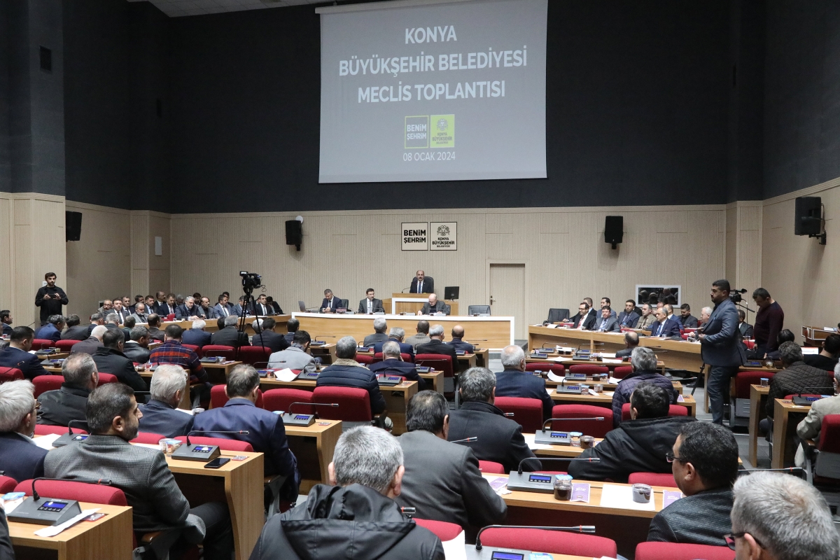 Konya Büyükşehir Belediye Meclisi, 2024 yılının ilk toplantısını gerçekleştirdi