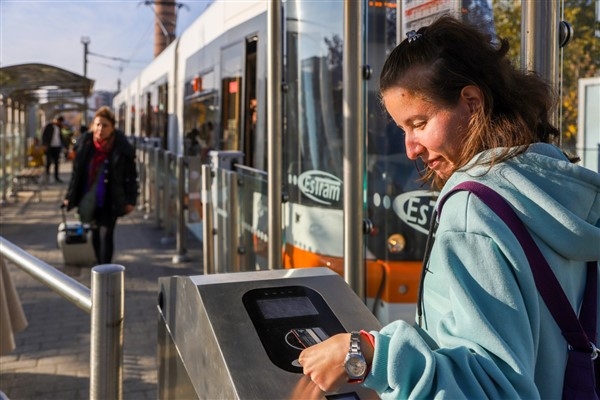 Eskişehir'de tramvay seferleri sınav için düzenlendi