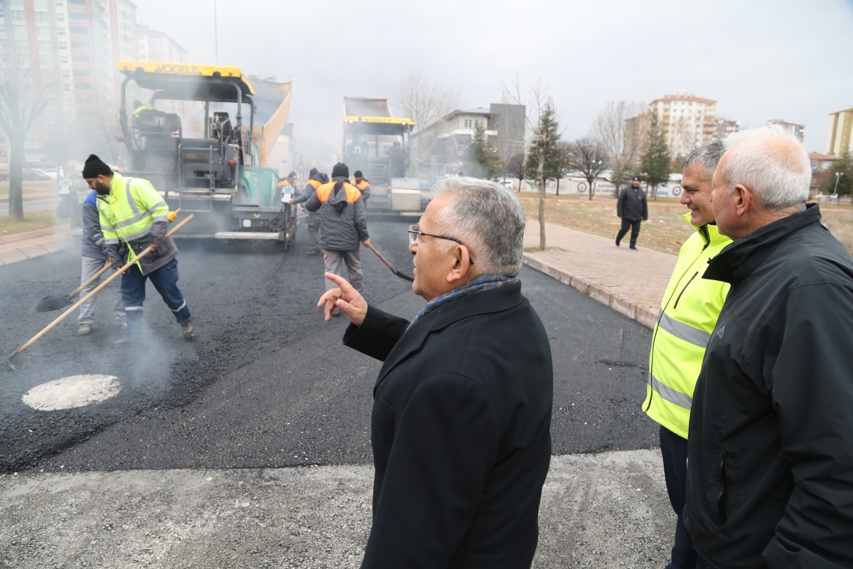 Başkan Büyükkılıç, 6 milyon TL maliyeti olan asfalt yenileme çalışmalarını inceledi