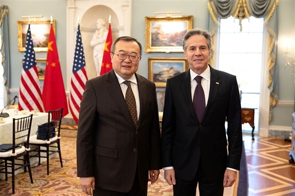 ÇKP'nin üst düzey yetkilisi Liu Jianchao ile ABD Dışişleri Bakanı Blinken görüştü