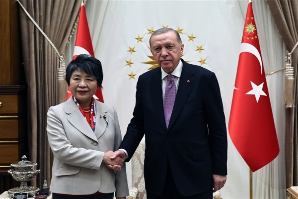 Cumhurbaşkanı Erdoğan, Japonya Dışişleri Bakanı Kamikawa Yoko’yu kabul etti