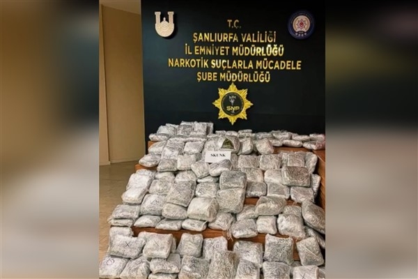 Şanlıurfa'da 85 kilo 750 gram uyuşturucu madde ele geçirildi