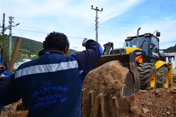 Bodrum'da kayıp kaçağı önlemek için 340 bin metre yeni içme suyu hattı yapıldı
