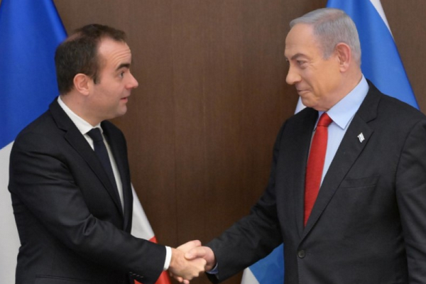 Netanyahu,  Fransız Savunma Bakanı Lecornu ile bir araya geldi