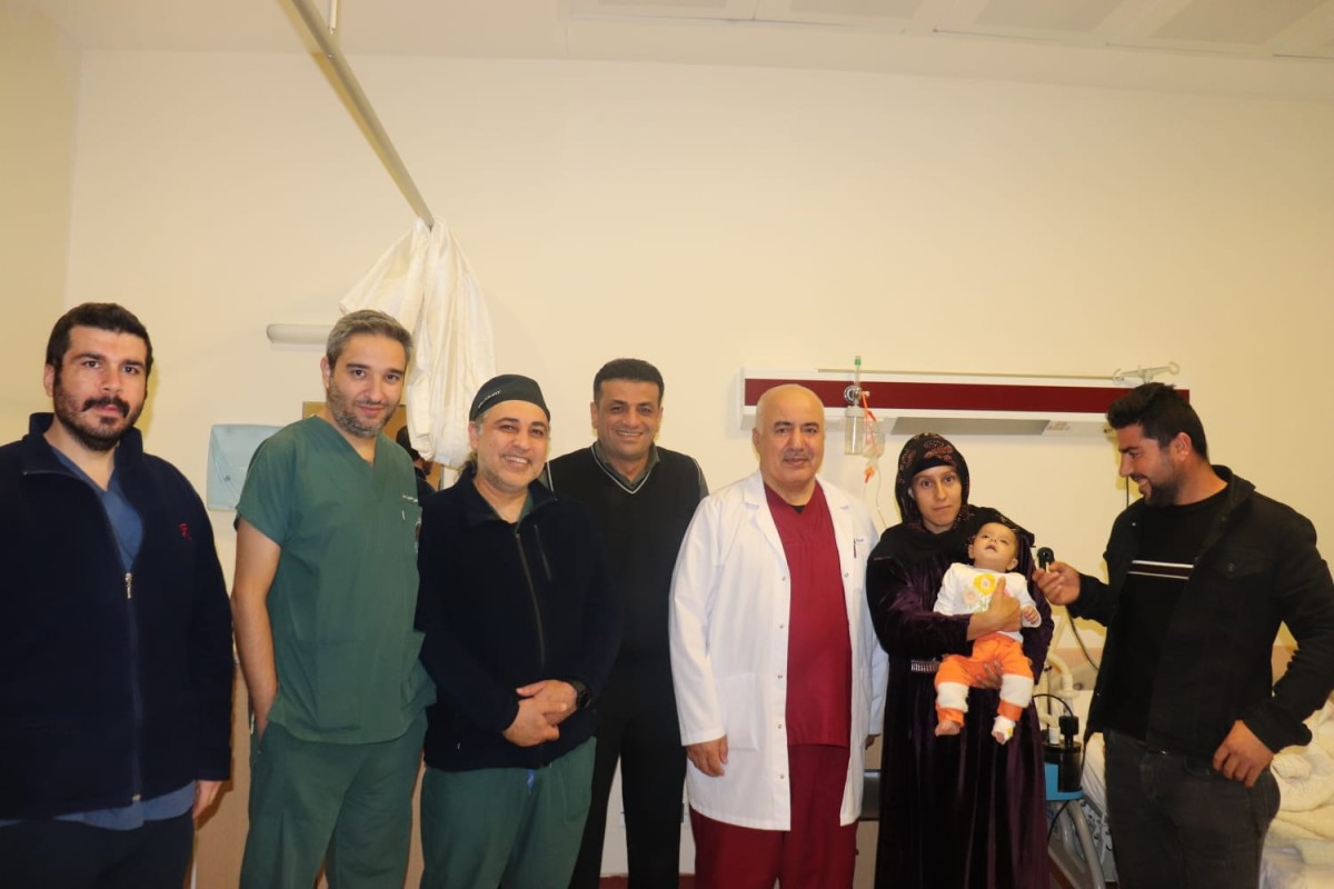 4 Aylık Bebek Harran Üniversitesi Hastanesi’nde Sağlığına Kavuştu