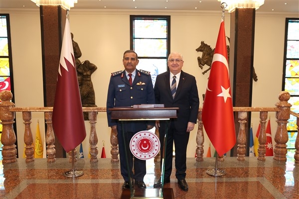 Bakan Güler, Katar Genelkurmay Başkanı Hava Pilot Korgeneral Al-Nabet’i kabul etti