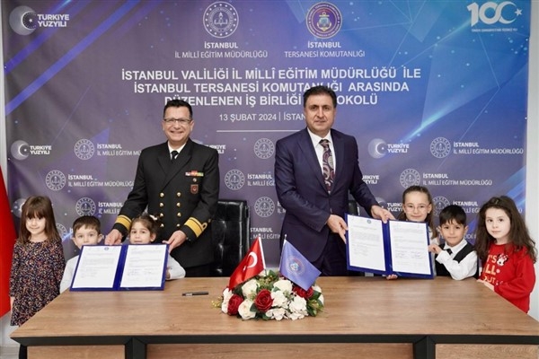 İstanbul Tersanesi Komutanlığı ve İl Milli Eğitim Müdürlüğü arasında protokol imzalandı