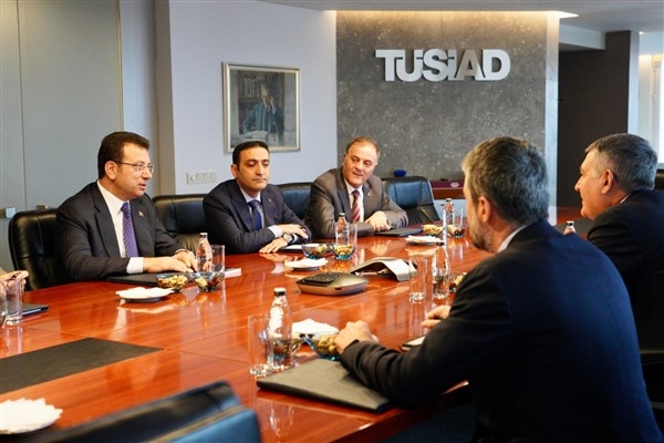 İmamoğlu TÜSİAD Başkanı Turan ve dernek yönetimini ziyaret etti