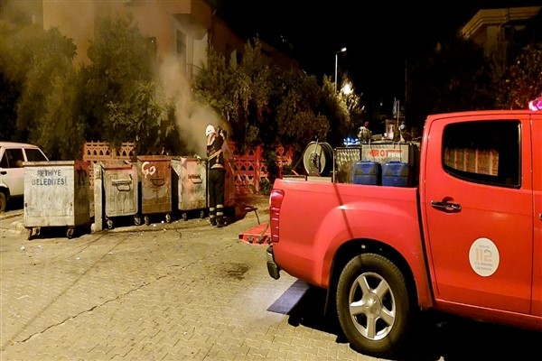 Muğla Büyükşehir İtfaiyesi'nden çöp ve konteyner yangınları uyarısı