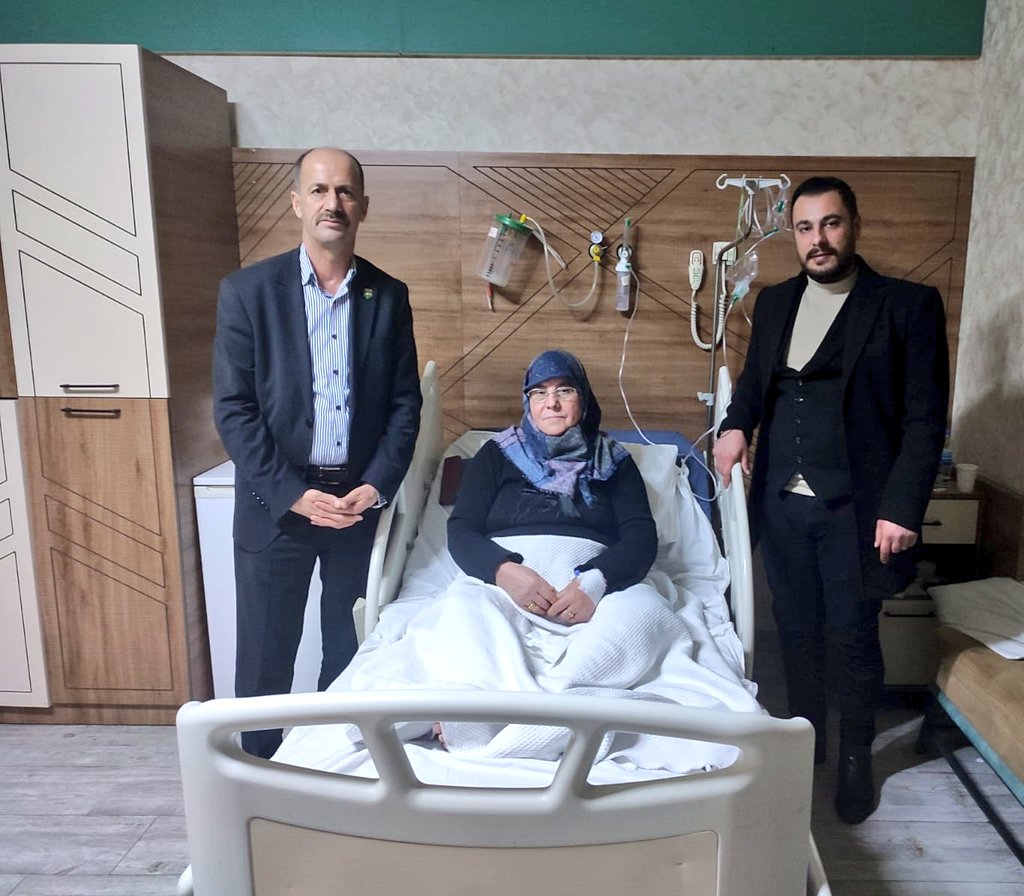 Başkan Yavuz, Hastanede Yatan Şehit Annesine Ziyaret 