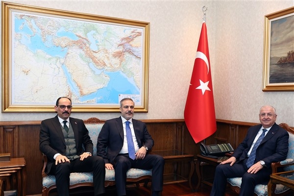 Bakan Güler, Bakan Fidan ve MİT Başkanı Kalın bir araya geldi