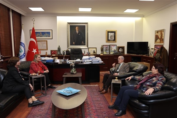 Şahin ve Hancıoğlu, Başkan Büyükerşen’i ziyaret etti