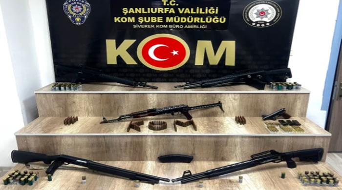 Siverek’te evde cephanelik çıktı