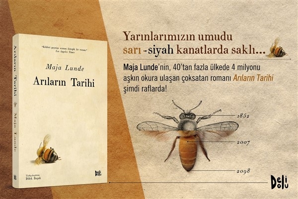 40'tan fazla ülkede 4 milyonu aşkın okura ulaşan Arıların Tarihi romanı şimdi Türkçe'de