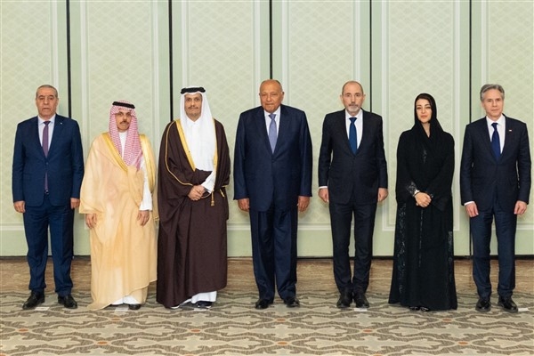 Al Sani, Arap dışişleri bakanları ve ABD dışişleri bakanı ile toplantı yaptı