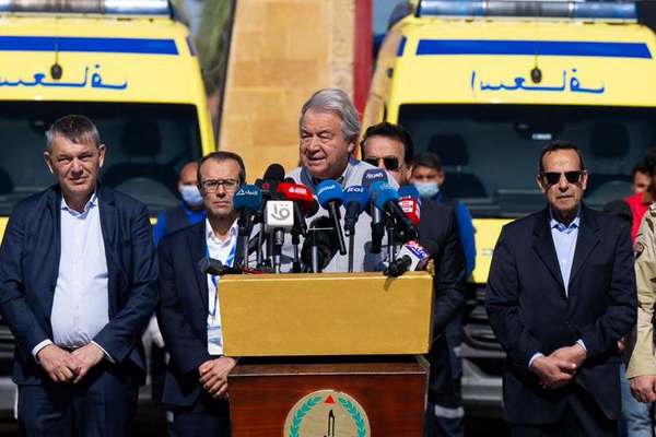 Guterres, Refah Sınır Kapısı'nda ateşkes çağrısı yaptı