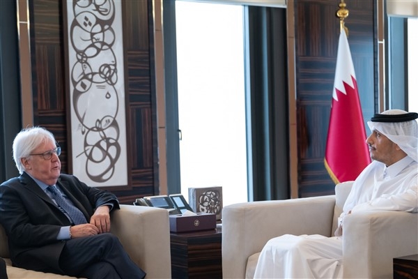 Katar Dışişleri Bakanı Al Sani, BM Genel Sekreter Yardımcısı Griffiths ile görüştü