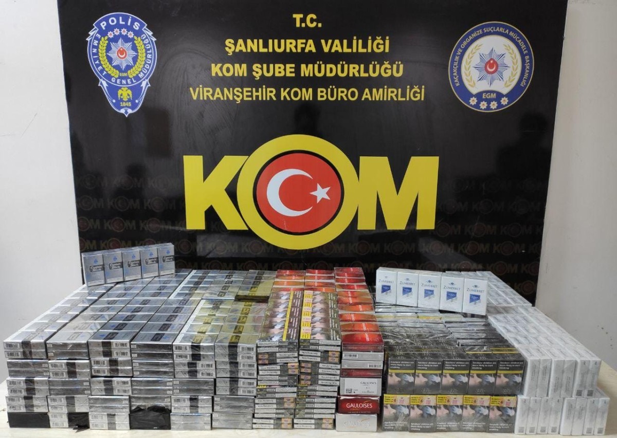 Viranşehir’de 1.430 Paket Gümrük Kaçağı sigara ele geçirildi