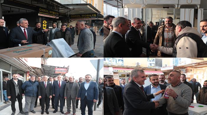 Spot Pazarı Esnafından Başkan Beyazgül’e “Ustalık Döneminiz Hayırlı Olsun”
