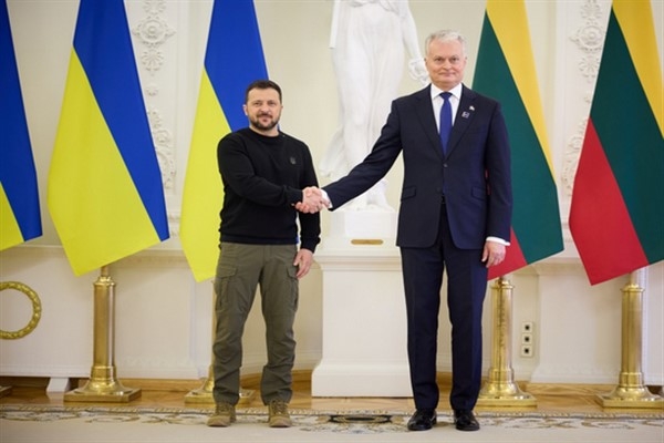 Zelenski, Litvanya Devlet Başkanı Nauseda ile bir araya geldi