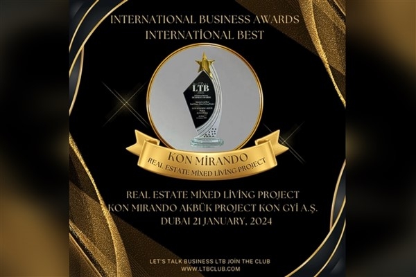 Türk yapı şirketine global ödül