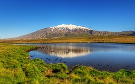 İzlanda'da Snaefellsnes buzulu başkanlık seçimi adaylığına hazırlanıyor