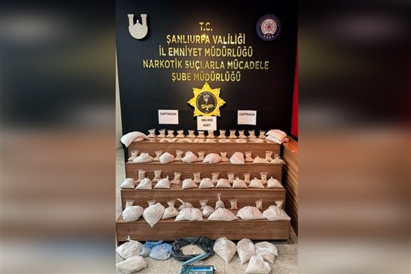 Şanlıurfa'da 380 bin uyuşturucu hap ele geçirildi
