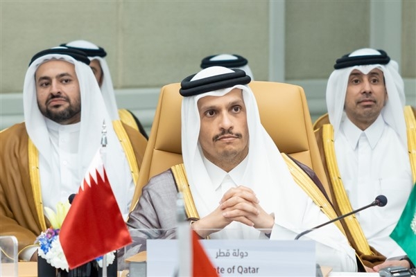 Katar Dışişleri Bakanı Al Sani, Riyad’da düzenlenen toplantıya katıldı
