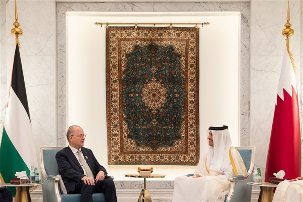 Katar Dışişleri Bakanı Al Sani, Filistinli mevkidaşı Mustafa ile görüştü