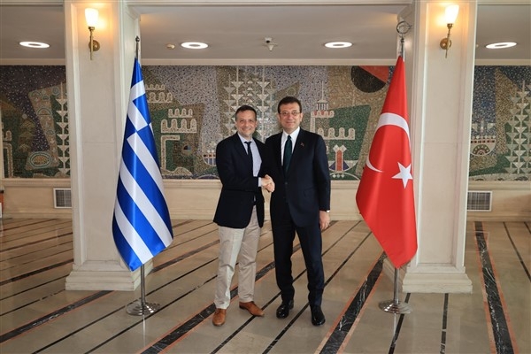 Atina Belediye Başkanı Dokus’tan İmamoğlu’na tebrik ziyareti