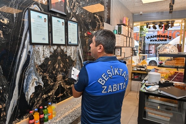 Beşiktaş’ta restoran ve işletmelere denetim yoğunlaştırıldı