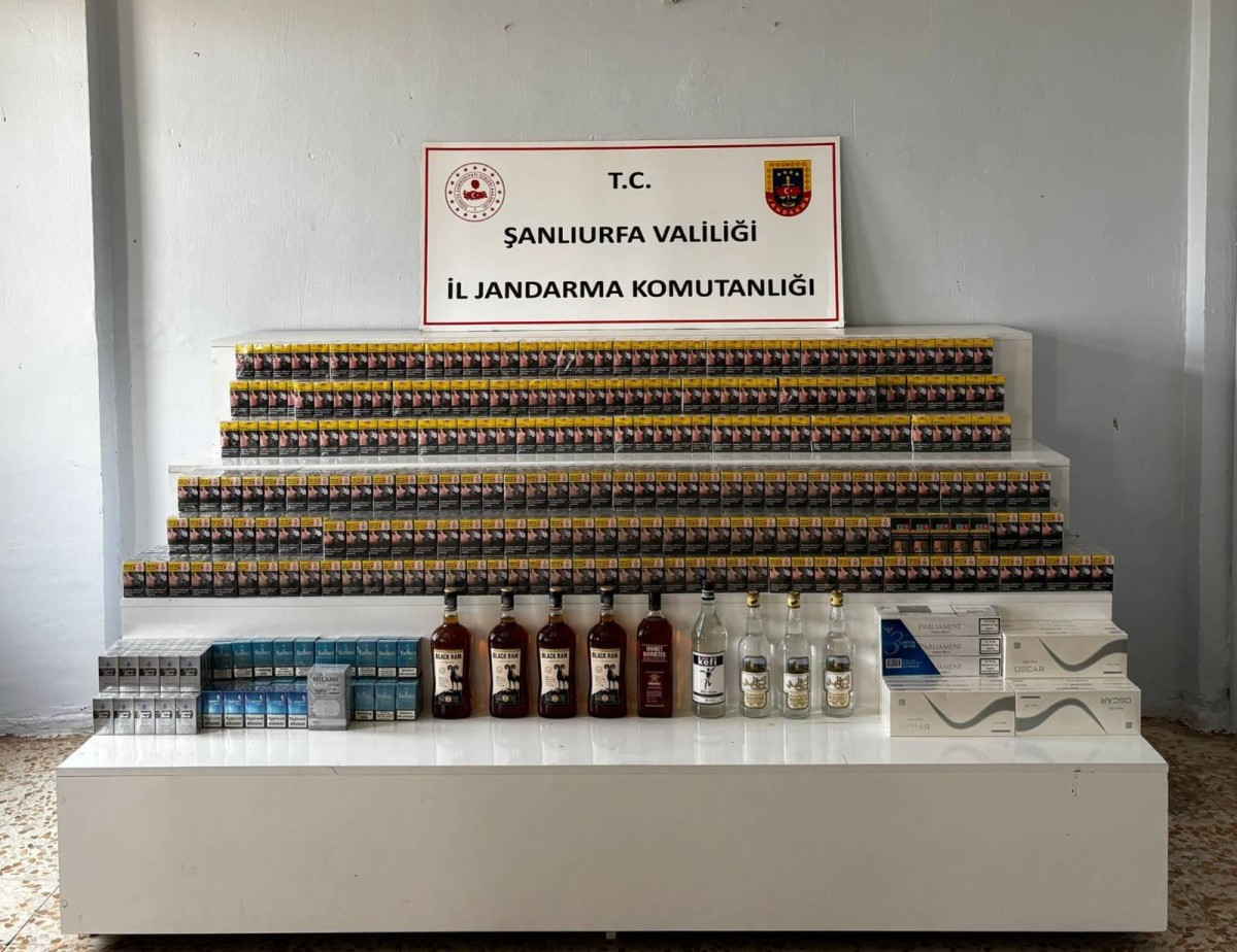 VİRANŞEHİR'DE KAÇAK TÜTÜN VE ALKOL OPERASYONU