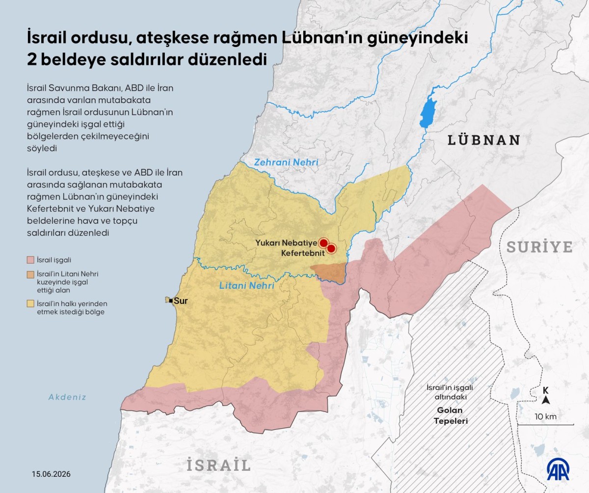 İSRAİL'DEN LÜBNAN'IN GÜNEYİNE YENİ SALDIRILAR