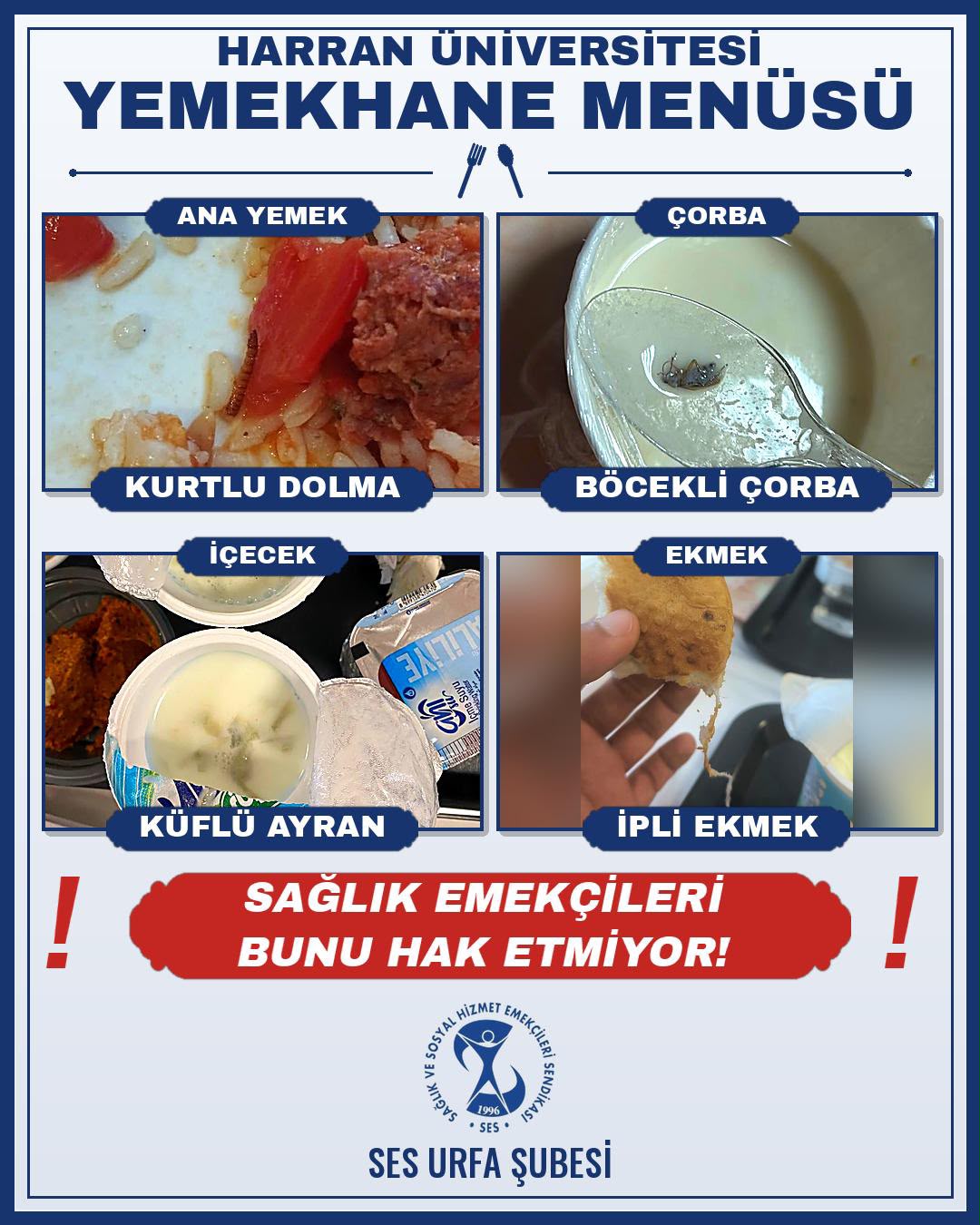 Harran Üniversitesi Hastanesi Yemekhanesiyle İlgili İddialar Tepki Çekti