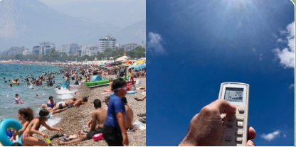 Antalya'da Kavurucu Sıcaklık: Hissedilen Sıcaklık 45 Dereceyi Aştı