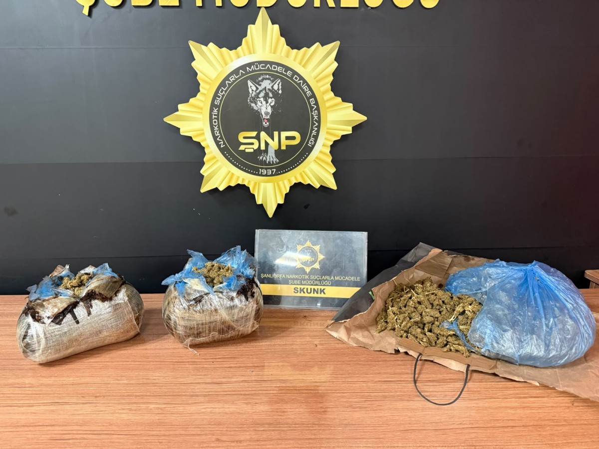 Şanlıurfa'da 3 Kilo 650 Gram Esrar Ele Geçirildi